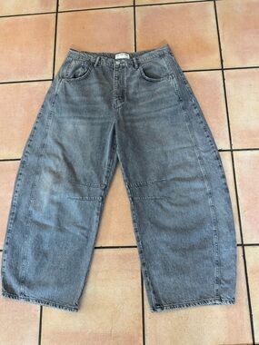 Free People We The Free Good Luck Mid-Rise Barrel Jeans